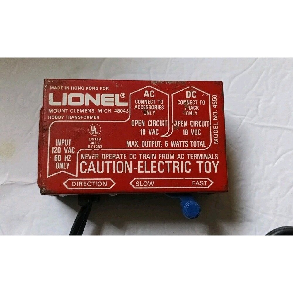 Lionel Model 4550 HO Scale Hobby Transformer-Un-tested